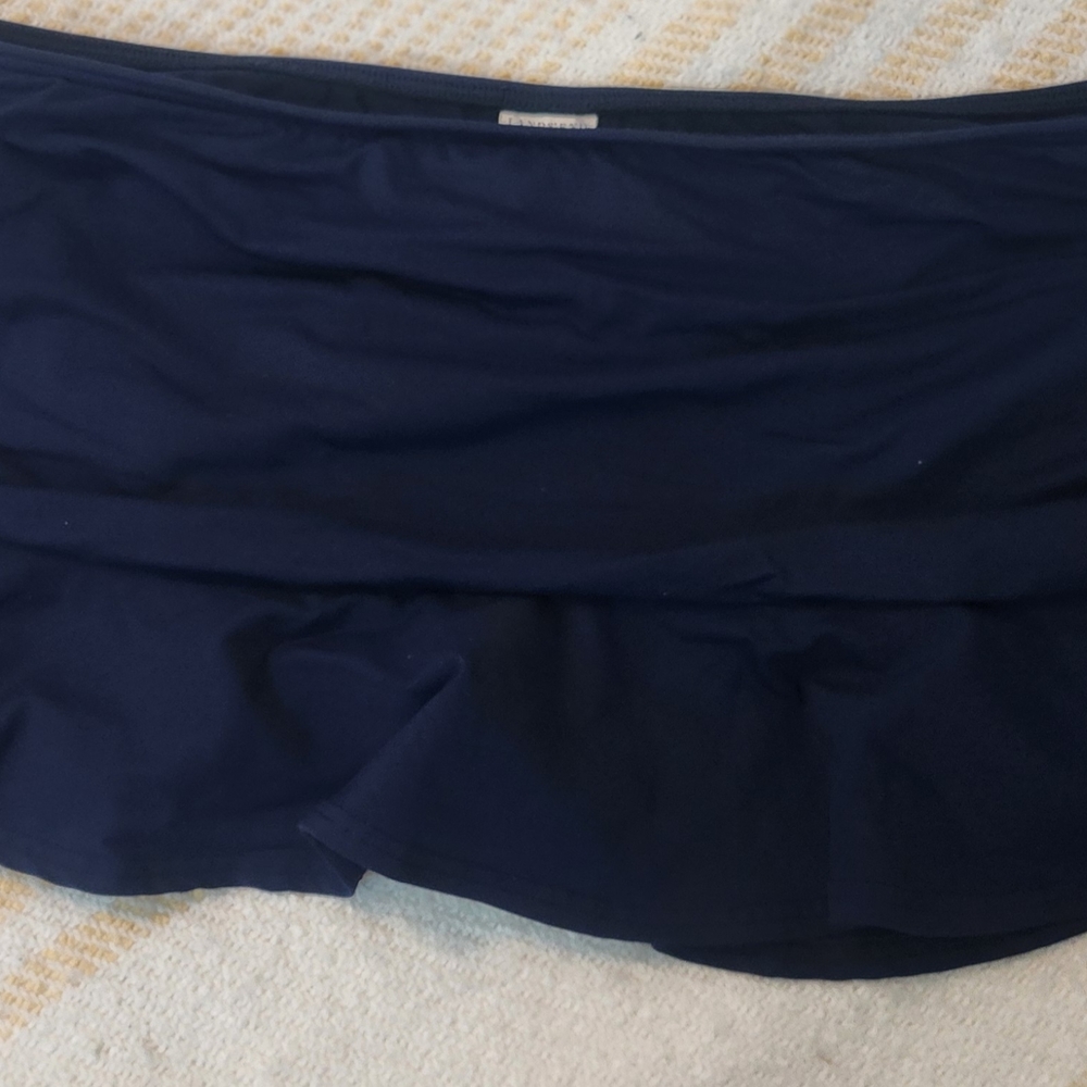 Lands' End Women's Navy Swim Bikini Bottom